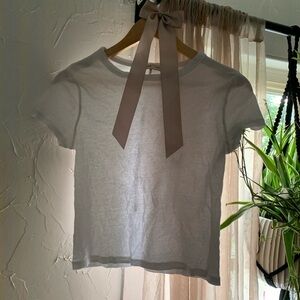 classic white baby tee